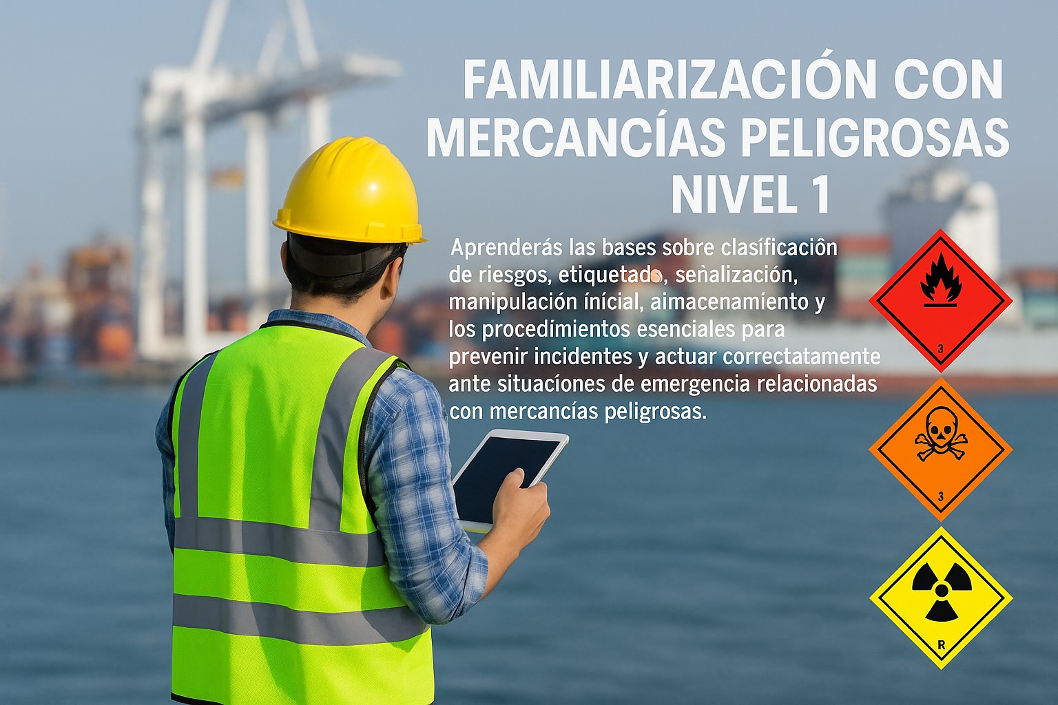 Familiarizacion con mercancías peligrosas Nivel 1.